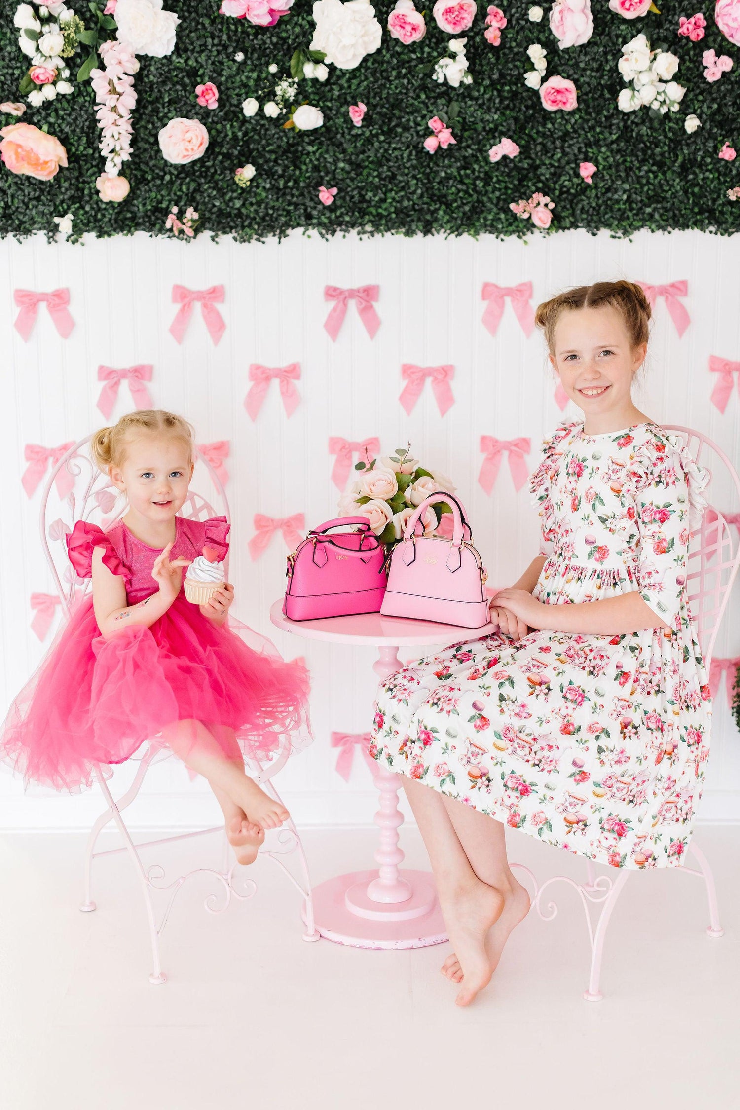 Hot Pink Shimmer Tutu Dress - Image 2