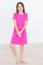 Hot Pink T-Shirt Dress - Image 3