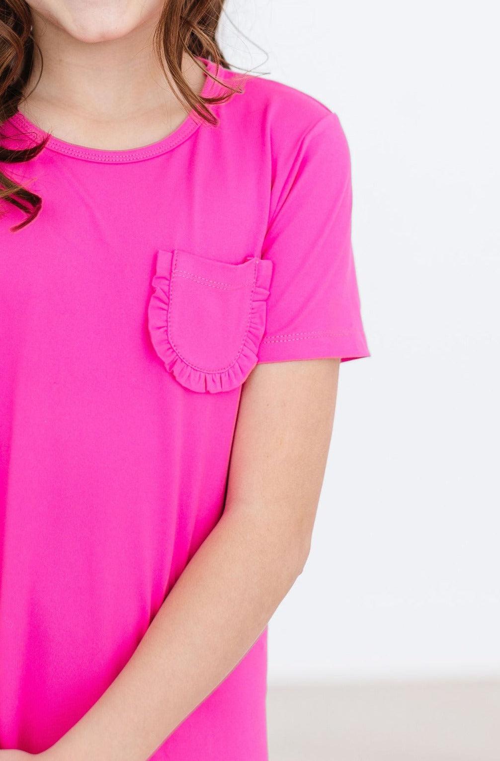Hot Pink T-Shirt Dress - Image 4