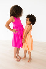 Hot Pink Tank Pocket Twirl Dress - Image 5