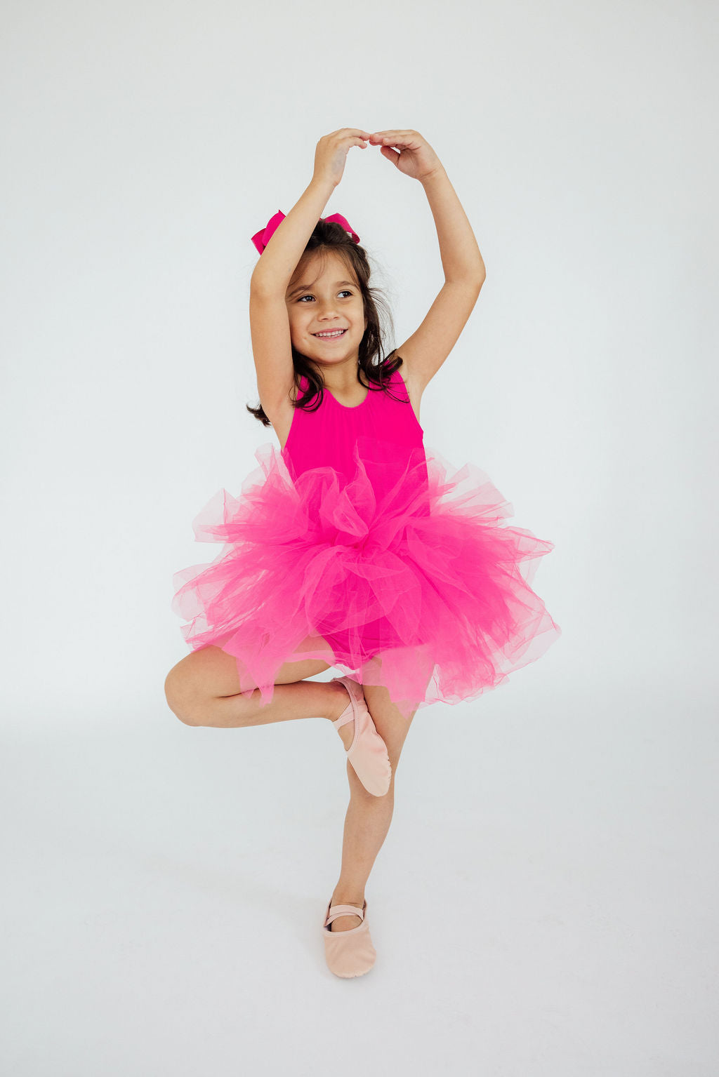 Hot Pink Tank Tutu Leotard - Image 2