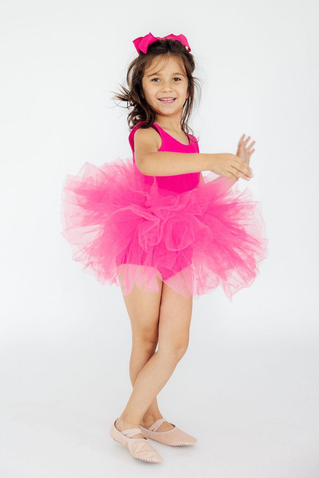 Hot Pink Tank Tutu Leotard - Image 5