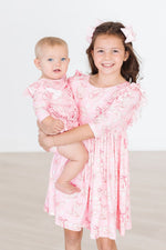 Howdy 3/4 Sleeve Ruffle Twirl Dress - Image 4