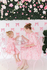 Howdy 3/4 Sleeve Ruffle Twirl Dress