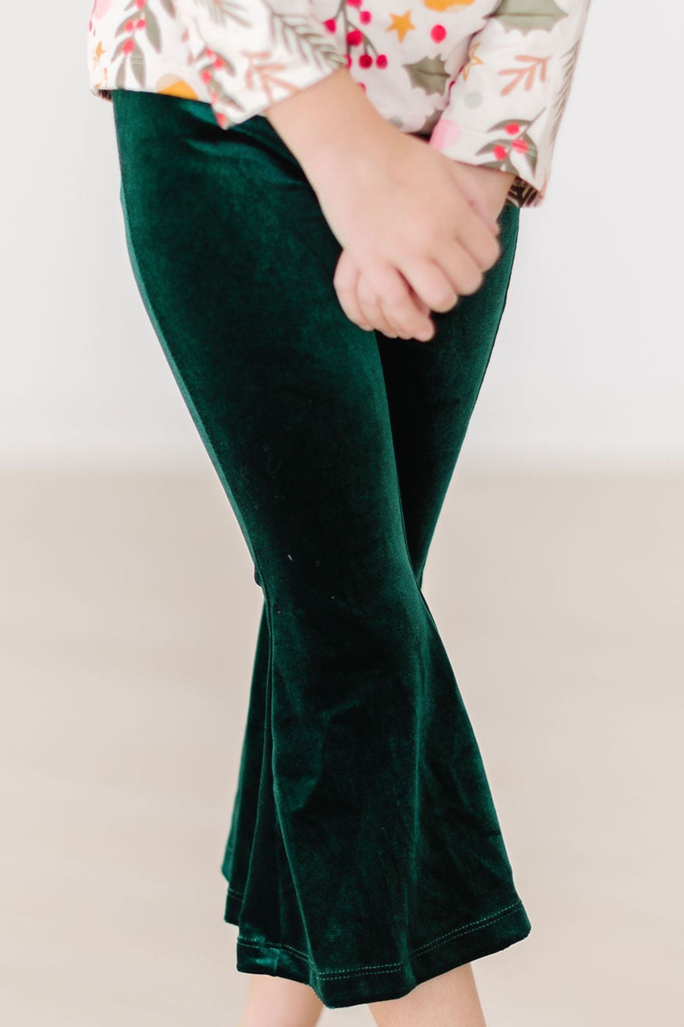 Hunter Green Velvet Bells - Image 3