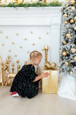 Hunter Green Velvet Sequin Dress - Image 6