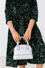 Hunter Green Velvet Sequin Dress - Image 8