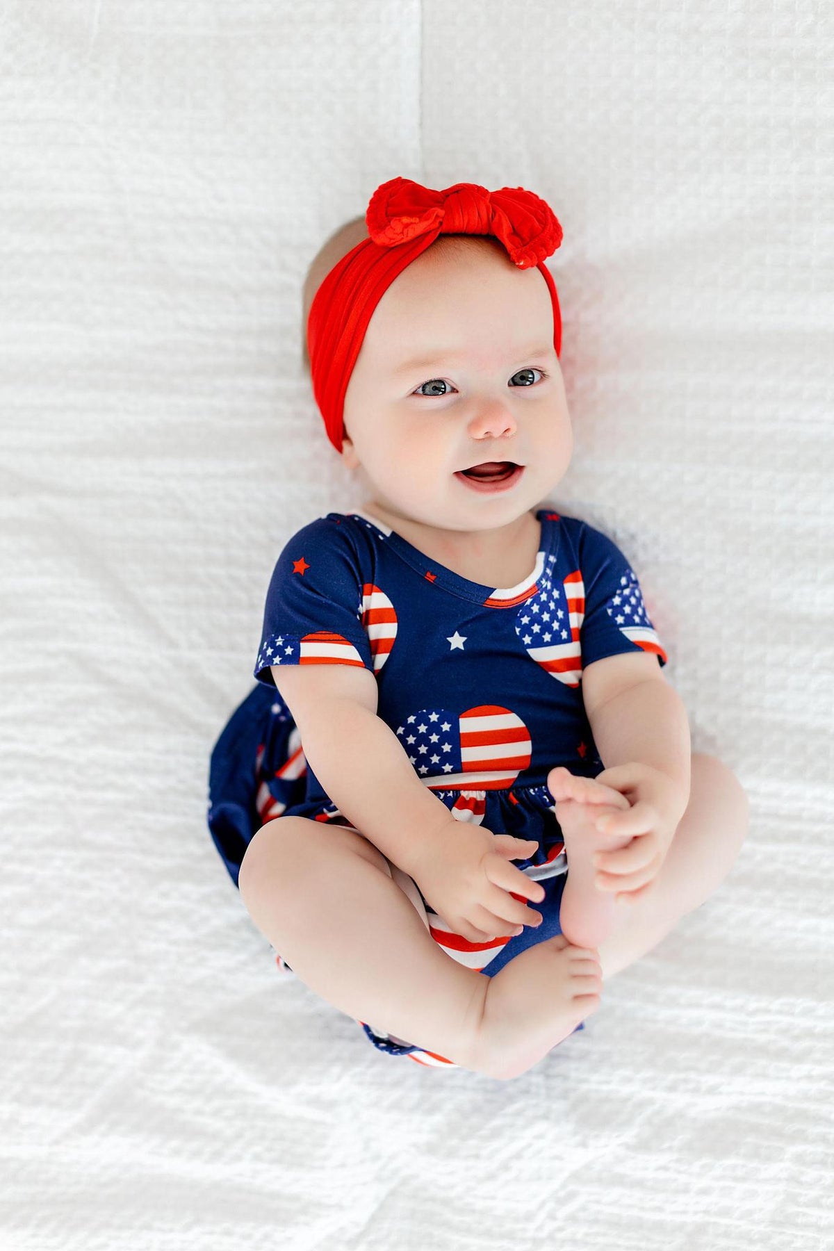 I Heart the USA S/S Twirl Bodysuit - Image 3