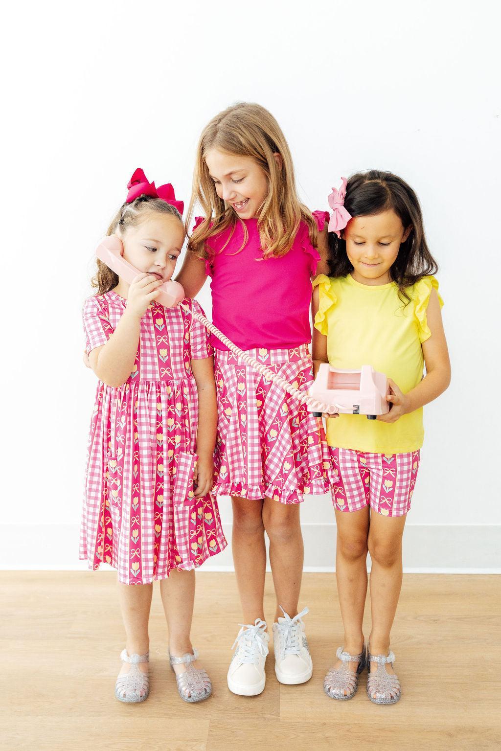 I Love You Tulip Much S/S Pocket Twirl Dress - Image 2