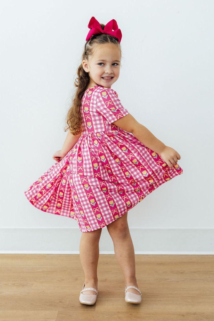 I Love You Tulip Much S/S Pocket Twirl Dress - Image 3