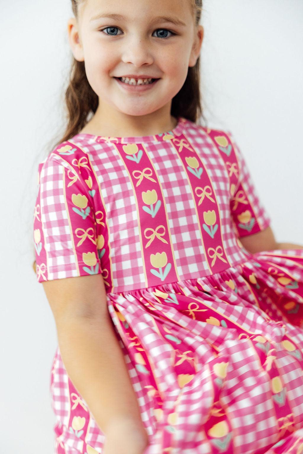 I Love You Tulip Much S/S Pocket Twirl Dress - Image 4