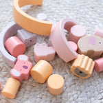Pink Animal Rainbow Stacking Toy