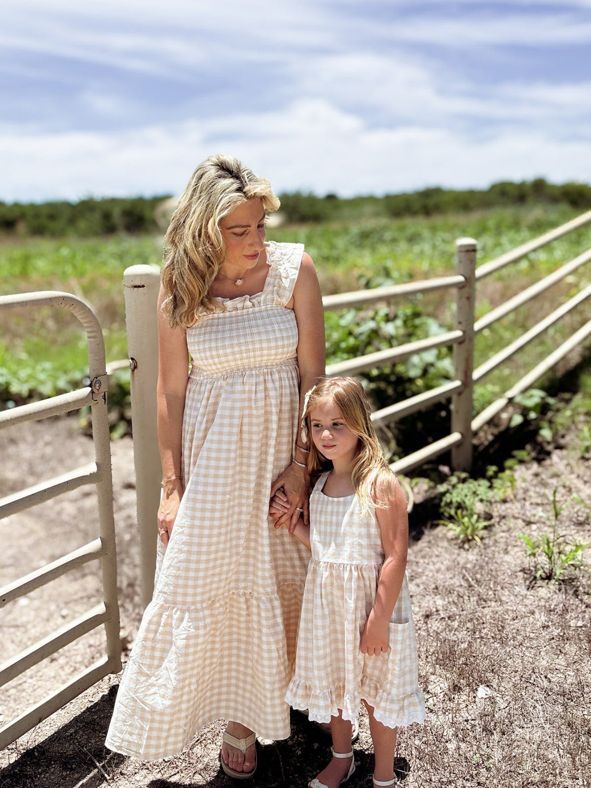 Rylee Faith Designs - Mommy & Me Adult Plaid Smocked Dress
