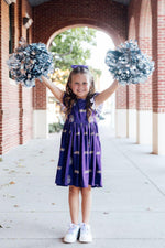 JMU Purple Duke Dog Flutter Twirl  Dress - Image 2