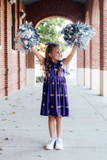 JMU Purple Duke Dog Flutter Twirl  Dress - Image 4