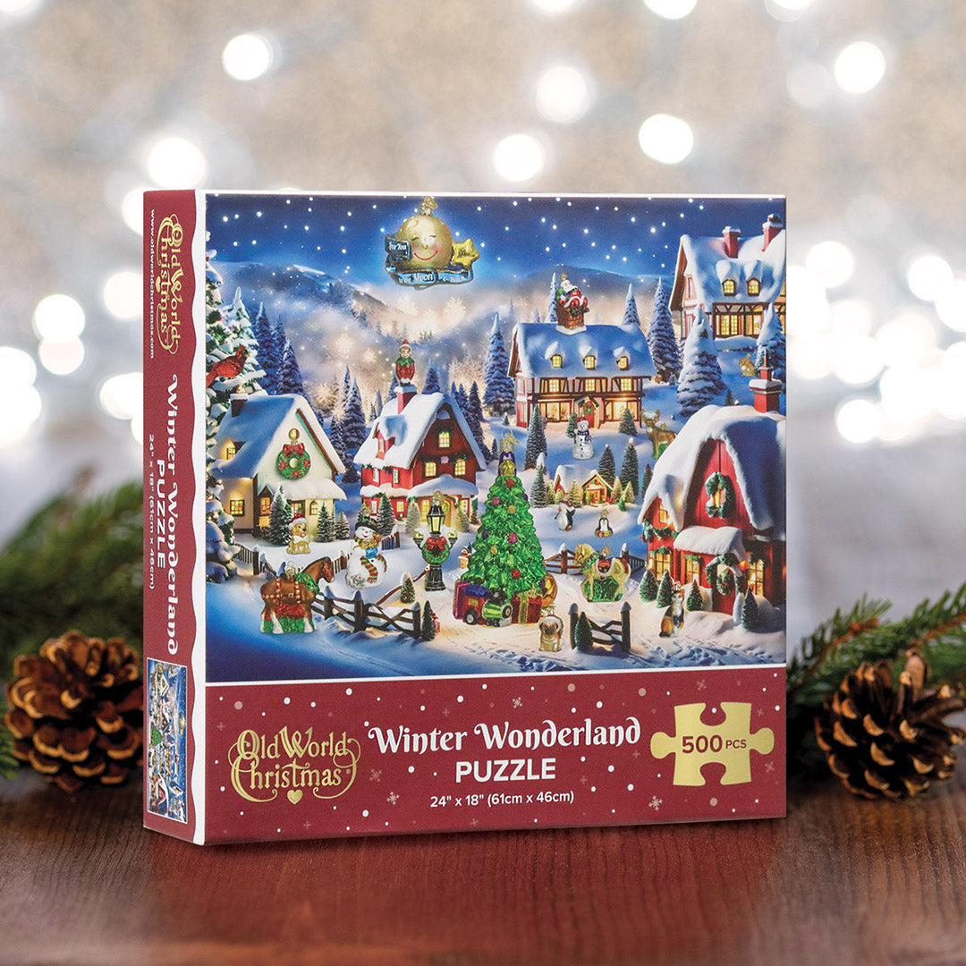 Old World Christmas Winter Wonderland Puzzle - Christmas jigsaw puzzle (view 2)