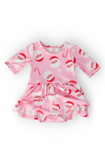 Jingle Bells 3/4 Sleeve Twirl Bodysuit - Image 3