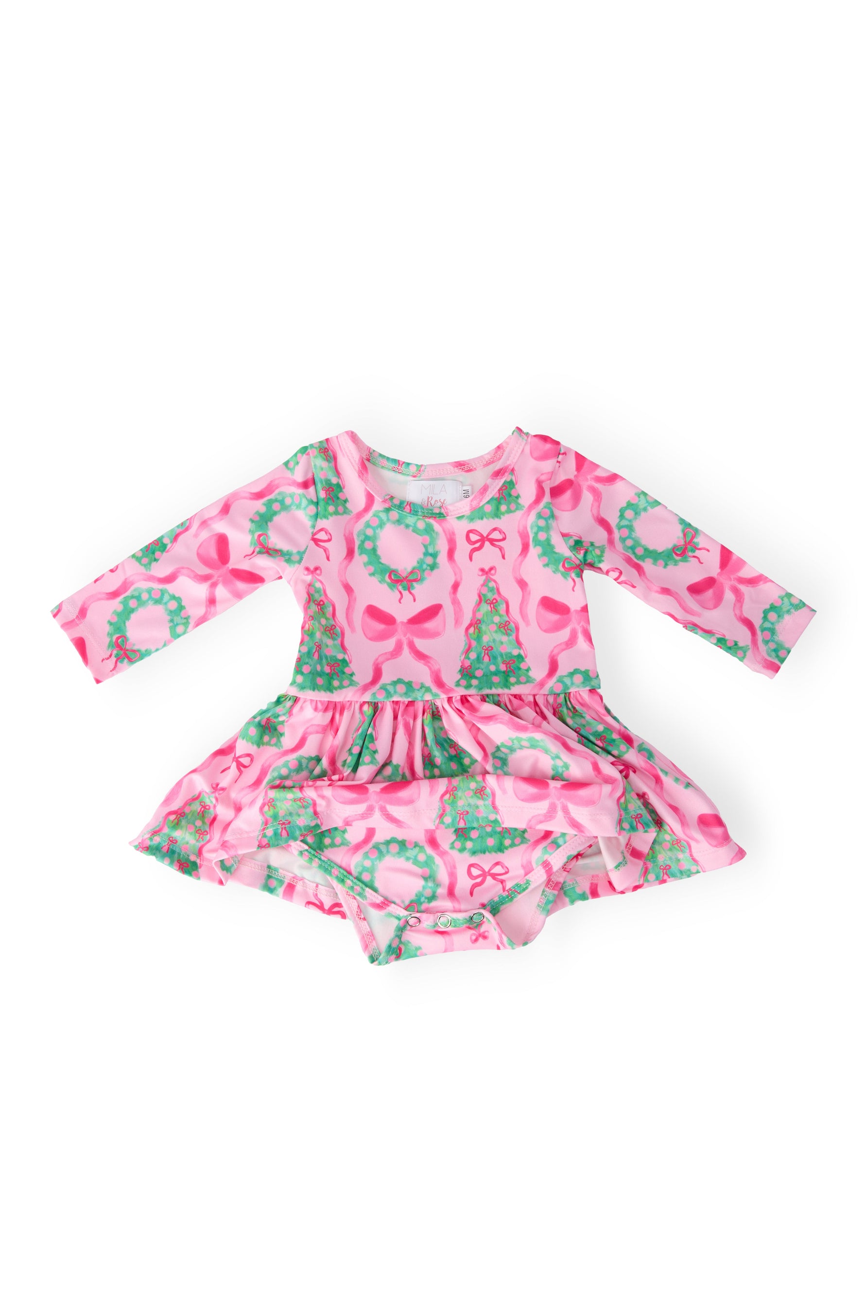 Jingle Bows L/S Twirl Bodysuit - Image 2