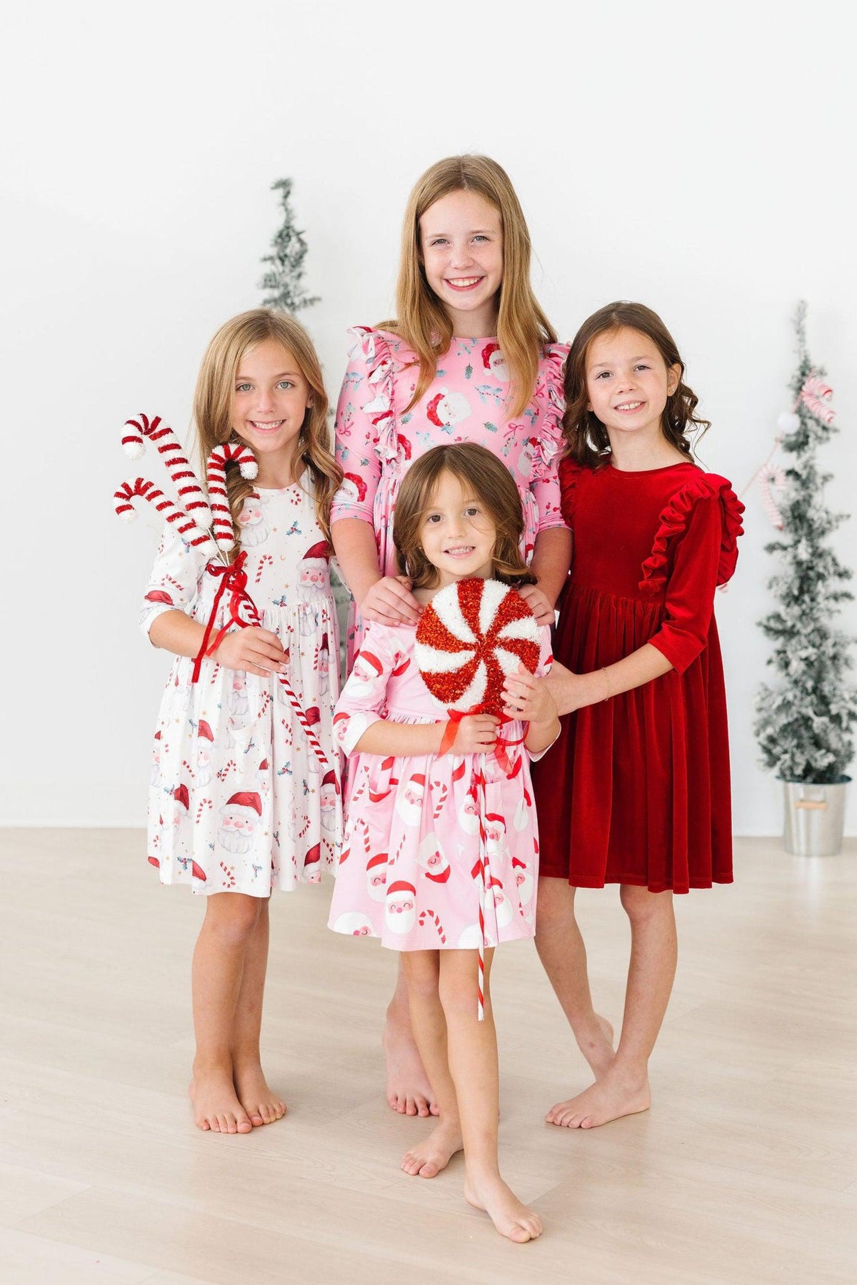Mistletoe Magic 3/4 Sleeve Pocket Twirl Dress - Image 3