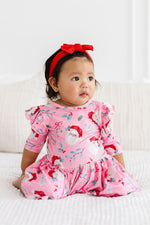 Jolly Old Saint Nick Twirl Flutter Bodysuit - Image 2
