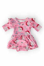 Jolly Old Saint Nick Twirl Flutter Bodysuit - Image 3