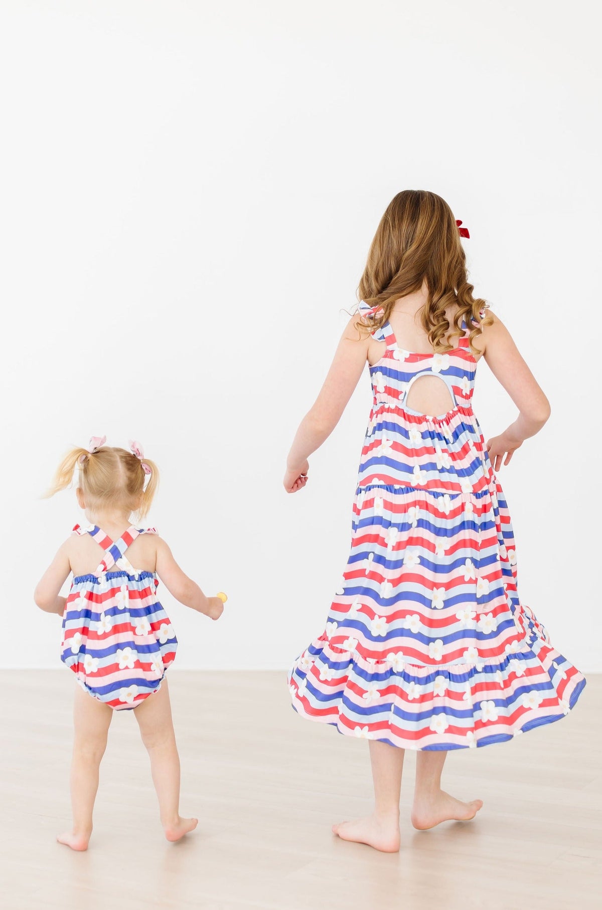July Vibes Ruffle Cross Back Romper - Image 3
