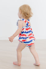 July Vibes Ruffle Cross Back Romper - Image 4