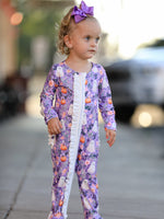 Rylee Faith Designs - Halloween Ghost Pumpkin Girls Romper Ruffle Zipper - alternate view 5