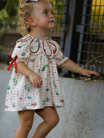 Rylee Faith Designs - Fall Gingham Baby Bloomer Set Ruffle Collar Bow - alternate view 2