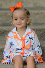 Rylee Faith Designs - Halloween Mommy and Me Bow Print Pajama Set - alternate view 3