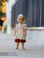 Rylee Faith Designs - Fall Gingham Girls Dress Ruffle Collar Bow - alternate view 5