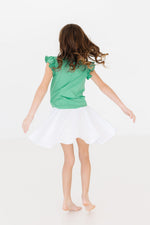 Kelly Green S/S Ruffle Tee - Image 2
