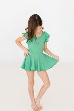 Kelly Green S/S Twirl Leotard - Image 2