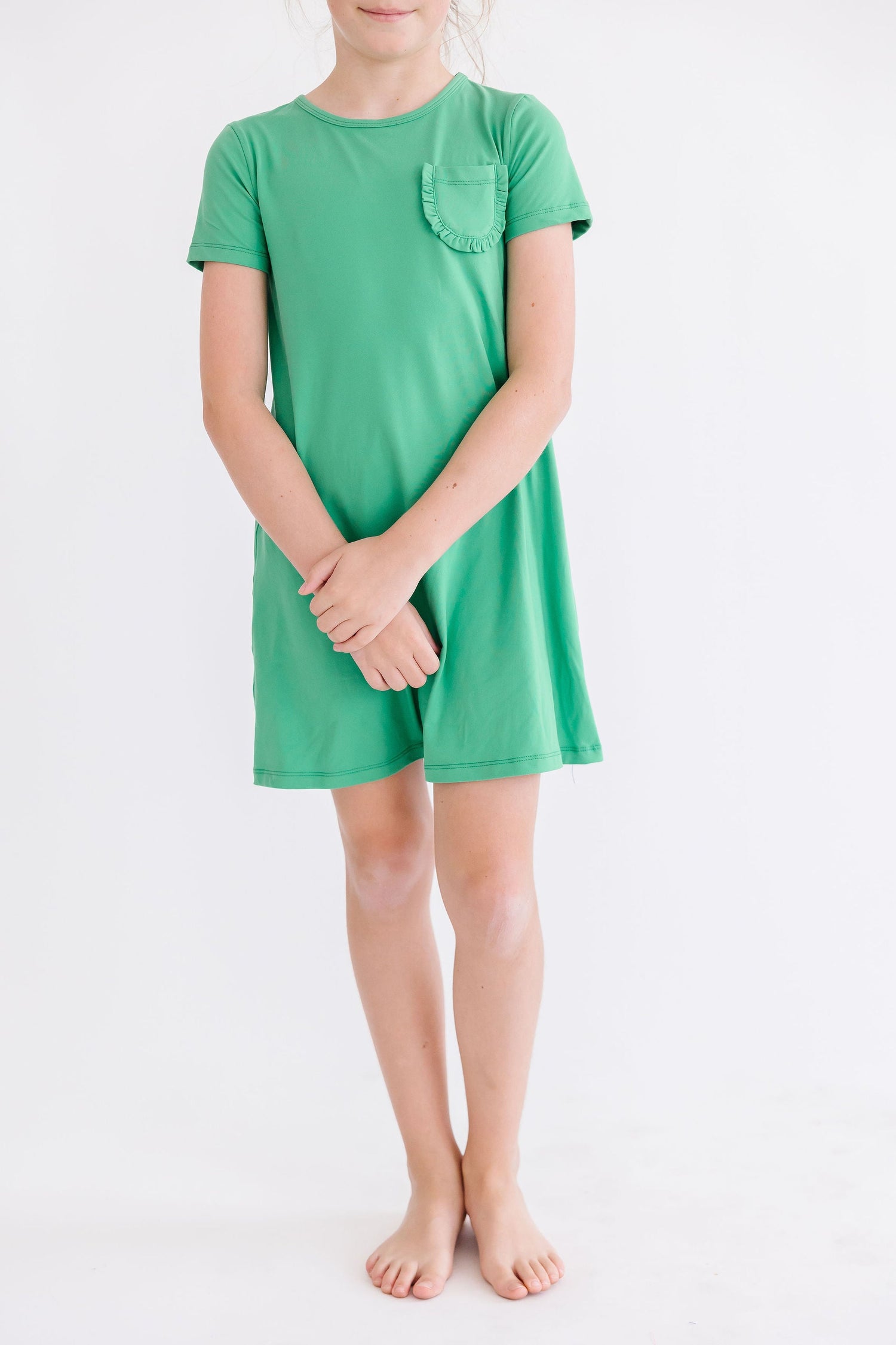 Kelly Green T-Shirt Dress - Image 3
