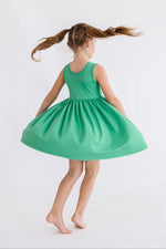 Kelly Green Tank Pocket Twirl Dress - Image 2