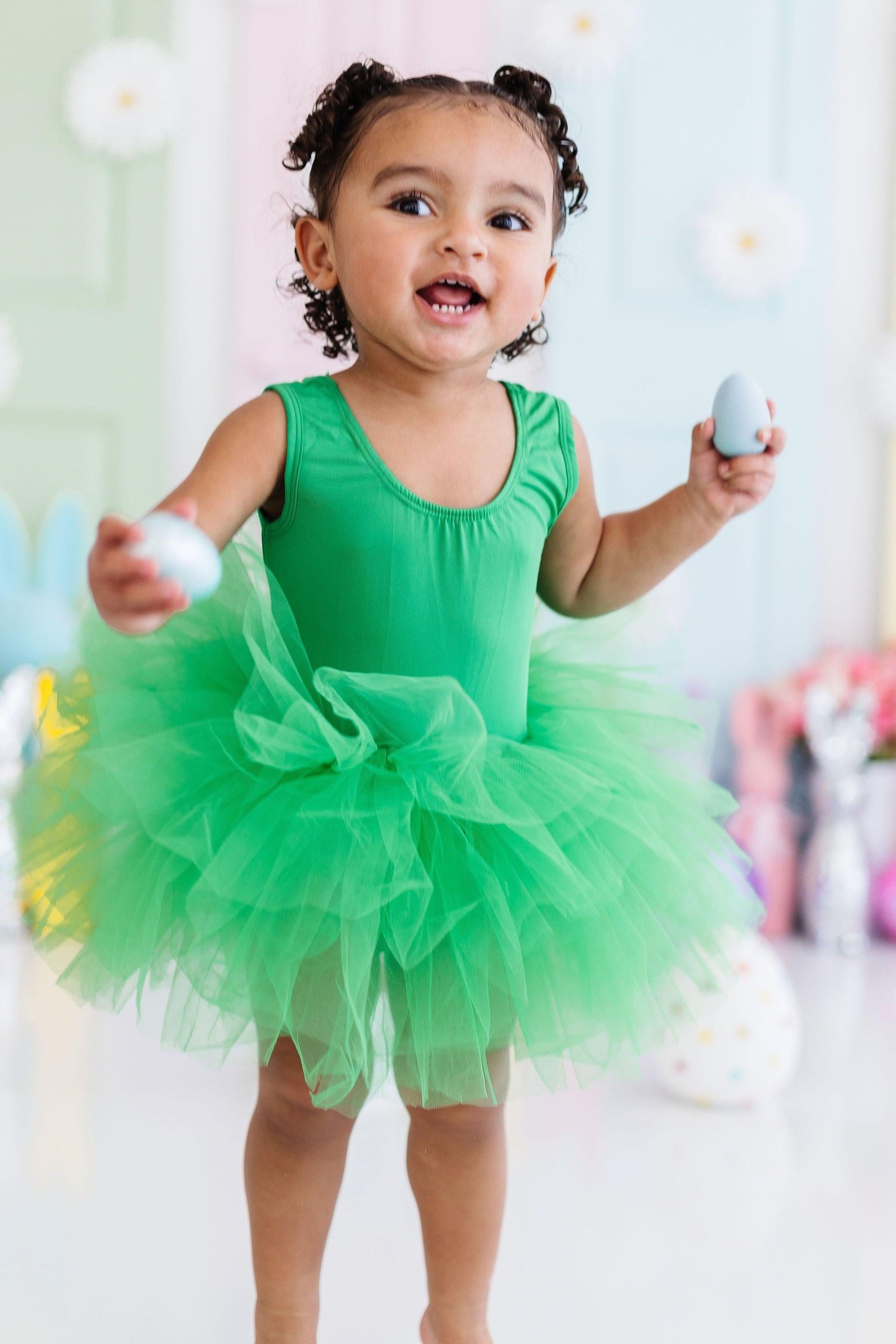 Kelly Green Tank Tutu Leotard - Image 3