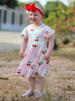 Rylee Faith Designs - Sweet Cherry Sequins Cute Dress - alternate view 8