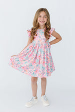 Beachy Blooms Flutter Sleeve Twirl Dress - Image 2
