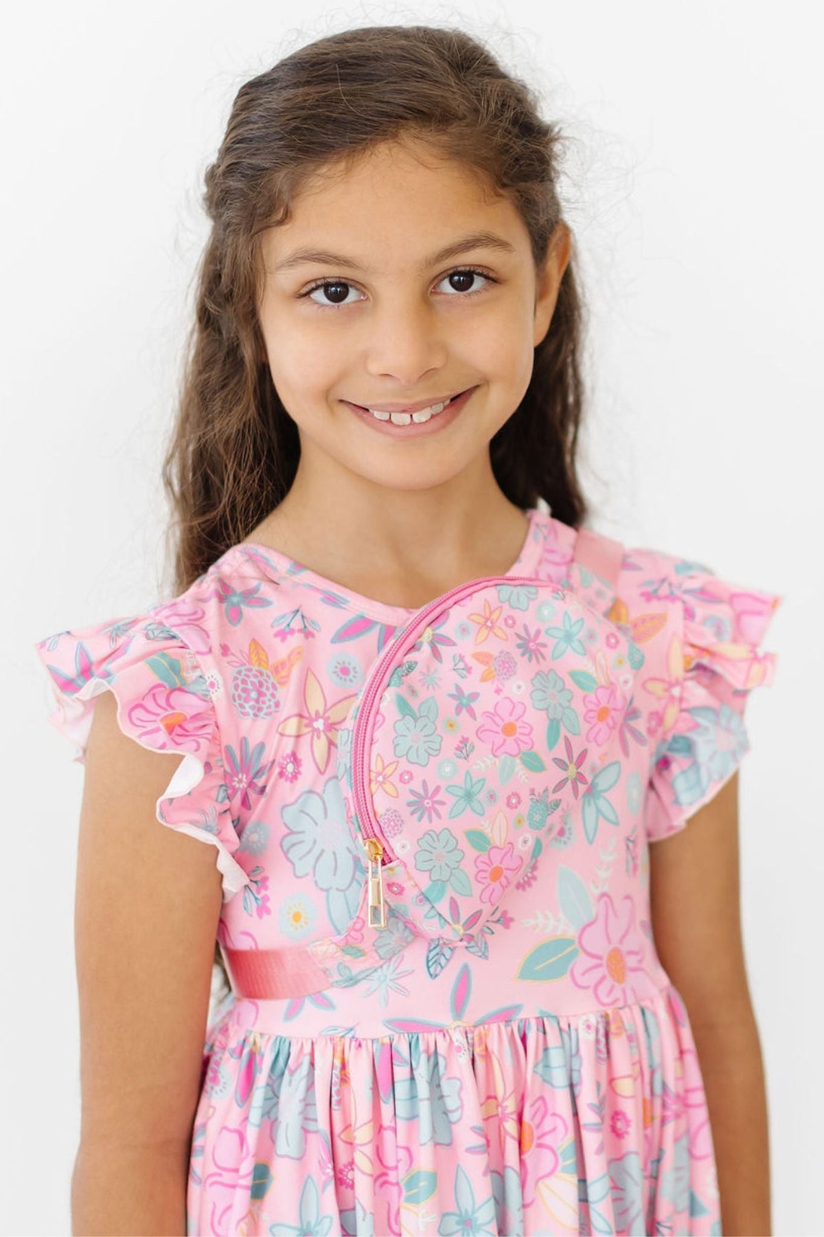 Beachy Blooms Flutter Sleeve Twirl Dress - Image 6