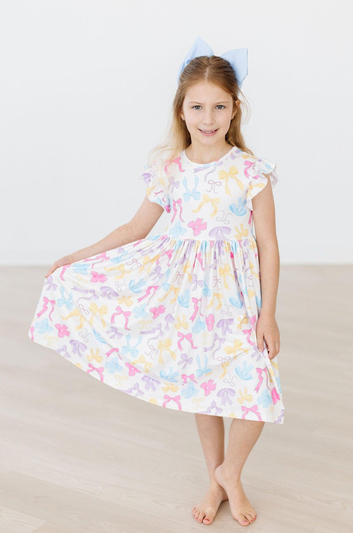 Bow-tastic Flutter Sleeve Twirl Dress - Image 7