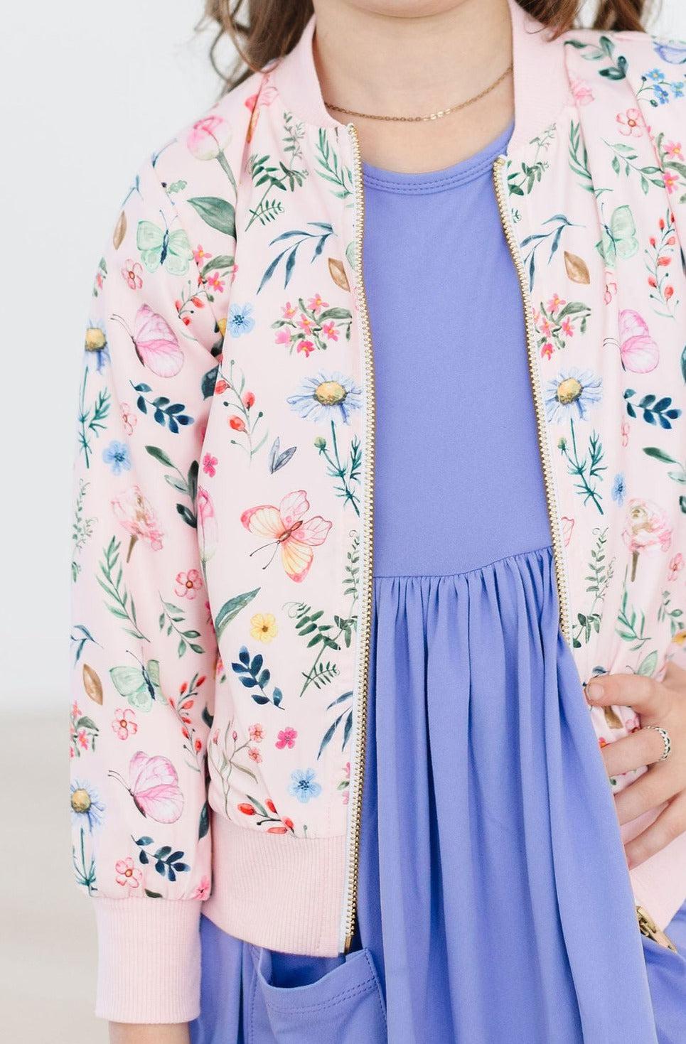 Butterfly Meadows Satin Jacket - Image 3