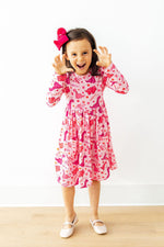 Dino Kisses L/S Pocket Twirl Dress - Image 2