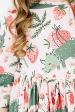 Hear Me Roar 3/4 Sleeve Pocket Twirl Dress - Image 3