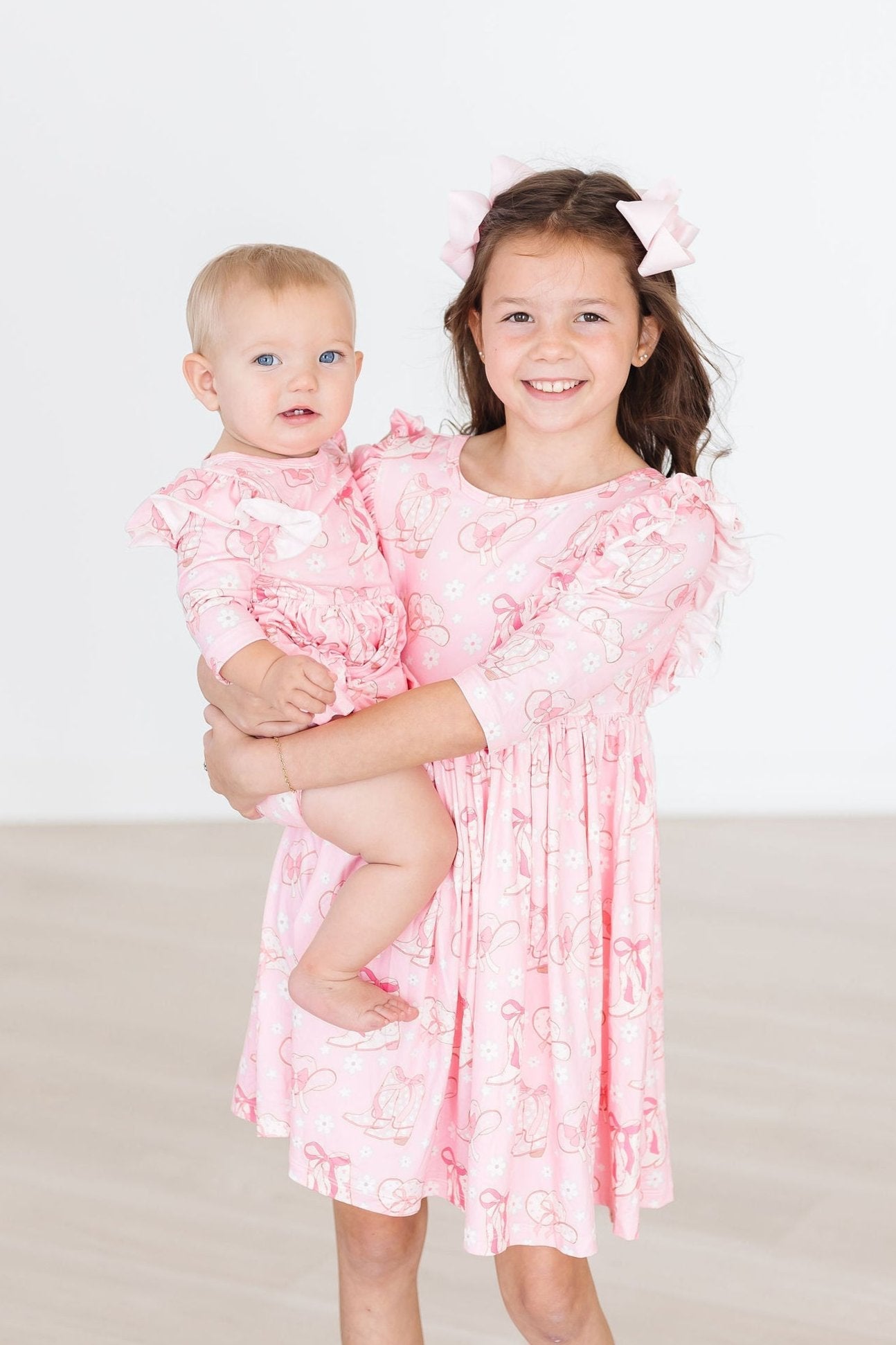 Howdy 3/4 Sleeve Flutter Twirl Bodysuit - Image 2