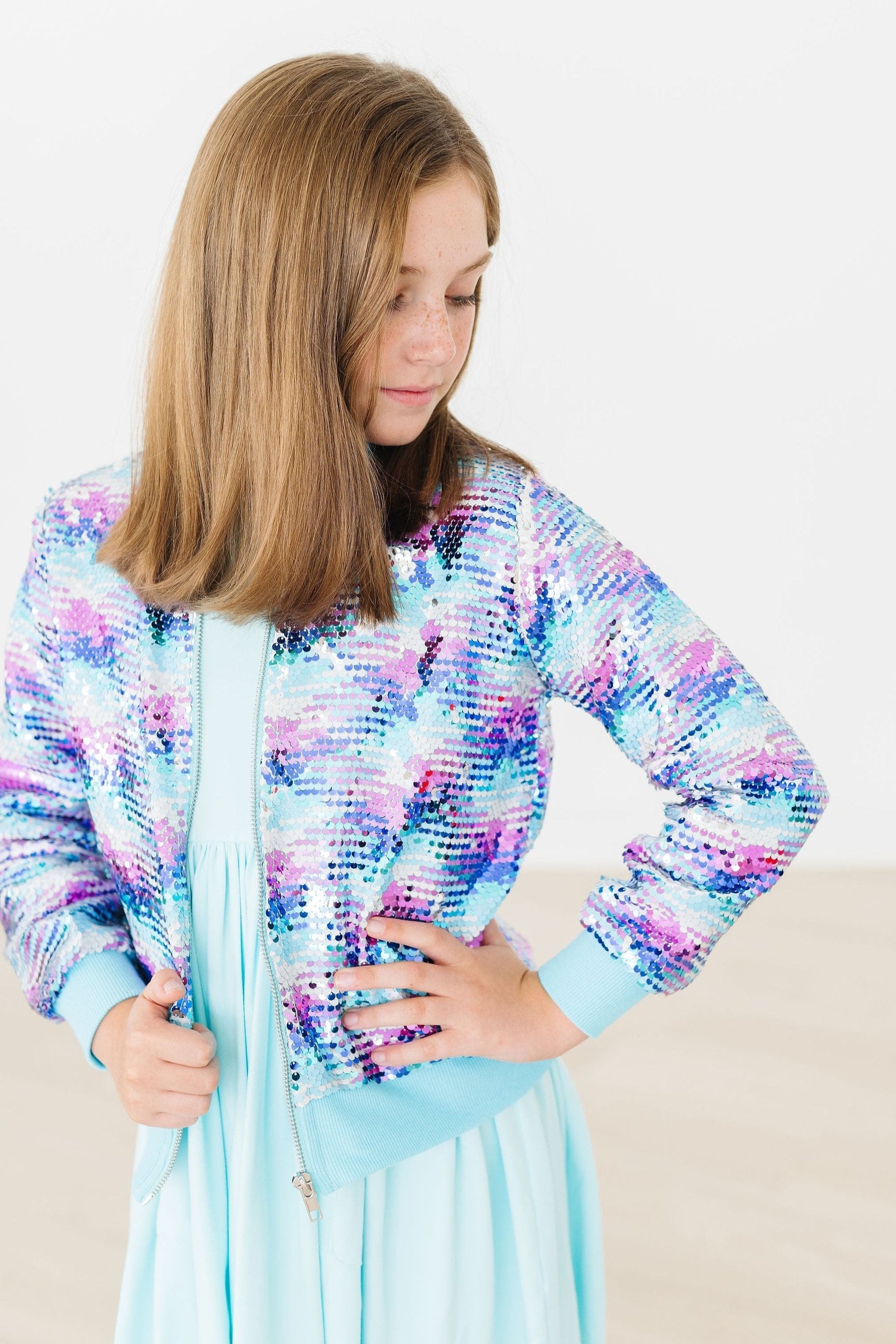 Mermaid Flip Sequin Jacket - Image 3