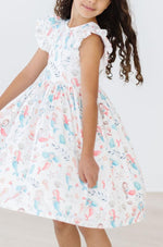 Mermaid Friends Flutter Sleeve Twirl Dress - Image 3