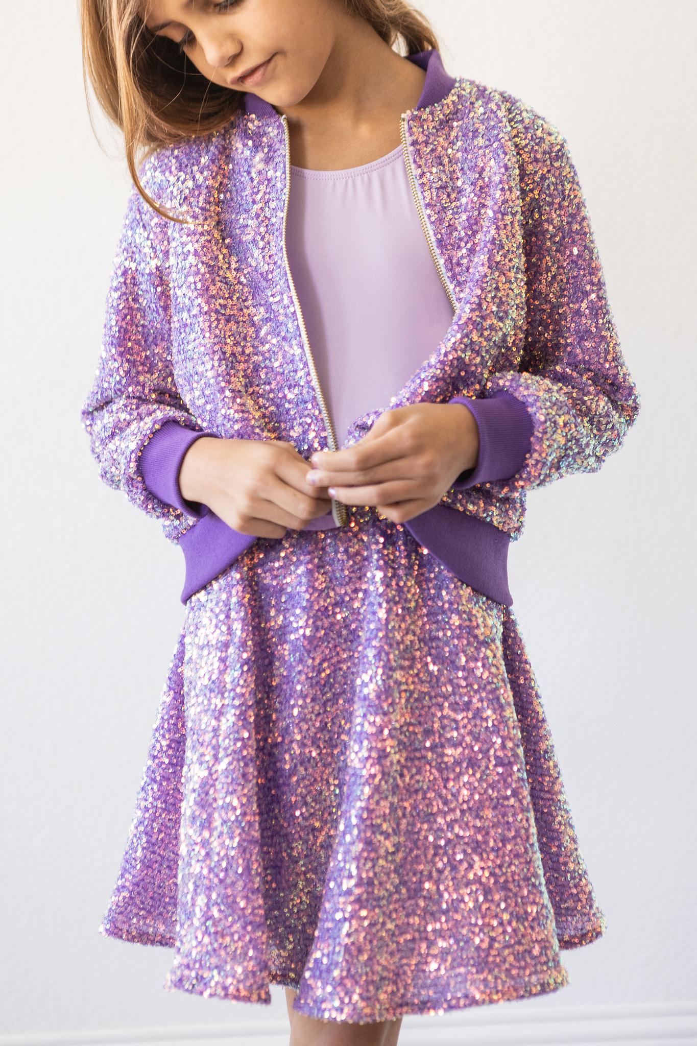 Purple Sequin Jacket - Image 2