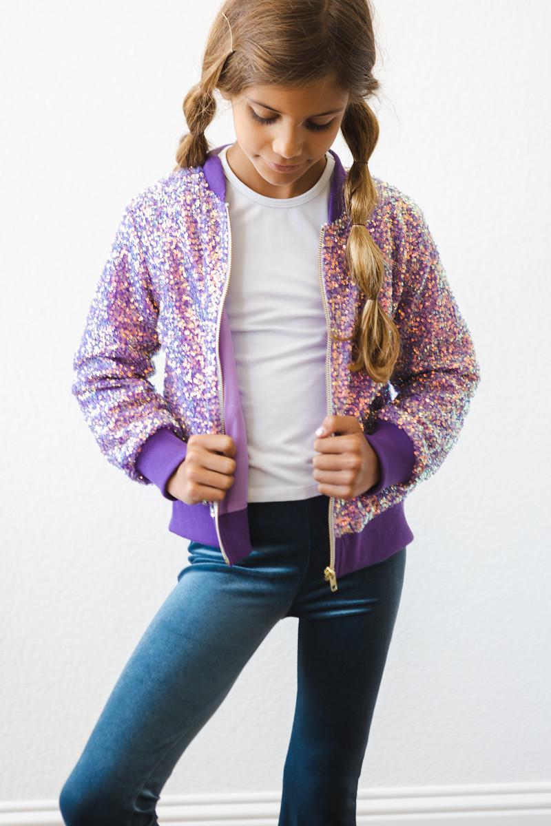 Purple Sequin Jacket - Image 5