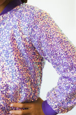 Purple Sequin Jacket - Image 3