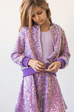 Purple Sequin Jacket - Image 7